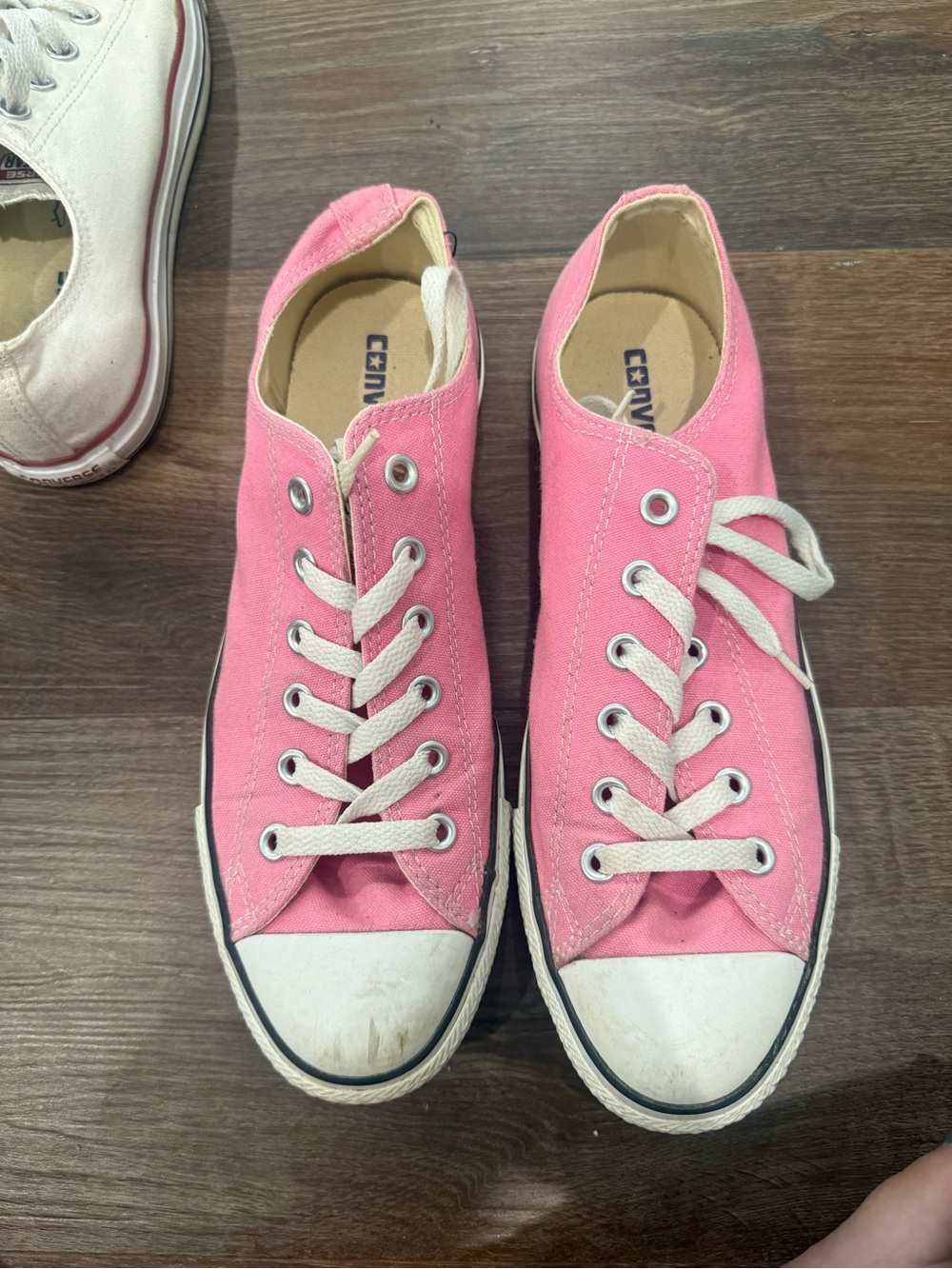 Converse Pink Canvas Low-Top Sneakers